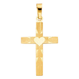 14K Yellow Gold Cross Pendant