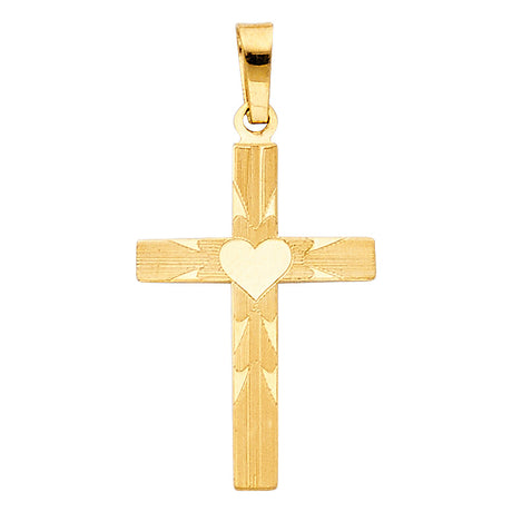14K Yellow Gold Cross Pendant