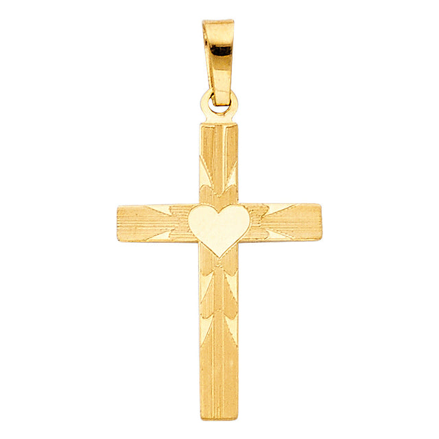 14K Yellow Gold Cross Pendant