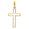 14K Yellow Gold Opening Cross Pendant
