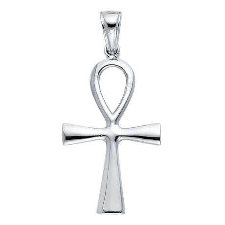 14K Gold Ankh Cross Pendant