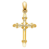 14K Yellow Gold Cross Pendant