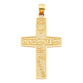 14K Yellow Gold Cross Pendant