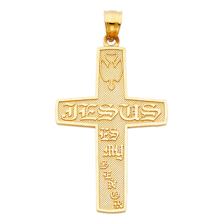 14K Yellow Gold Cross Pendant