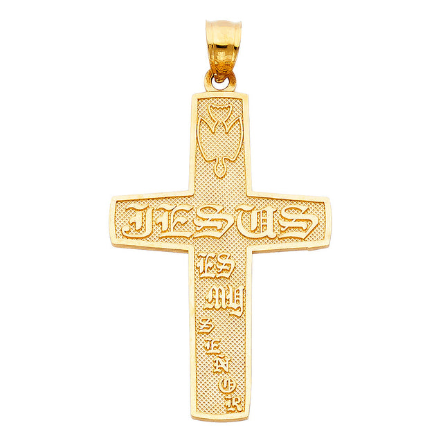 14K Yellow Gold Cross Pendant