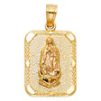 14K Yellow Gold Our Lady of Guadalupe Pendant