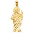 14K Yellow Gold St. Jude Thaddeus Pendant