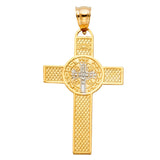 14K Gold San Benito Cross Pendant