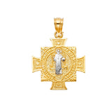 14K Two-Tone Gold San Benito Pendant