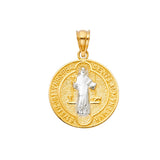 14K Two-Tone Gold San Benito Pendant