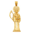 14K Yellow Gold Santa Muerte 4.28 g