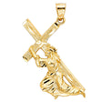 14K Yellow Gold Religious Pendant