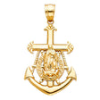 14K Yellow Gold Guadalupe Mariner Anchor 1.91 g