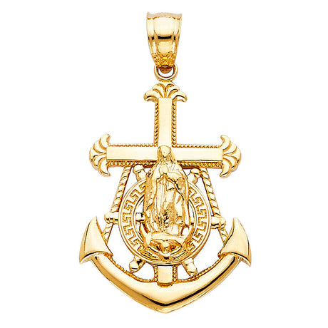 14K Yellow Gold Guadalupe Mariner Anchor 1.91 g