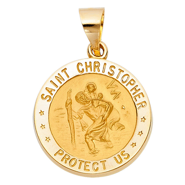 14K Yellow Gold St. Christopher Pendant