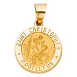 14K Yellow Gold St. Christopher Pendant