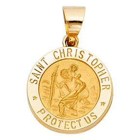 14K Yellow Gold St. Christopher Pendant