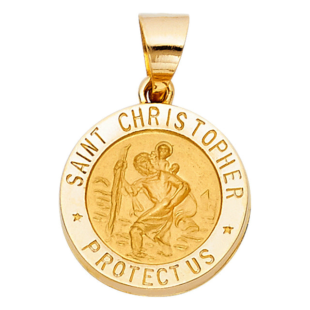 14K Yellow Gold St. Christopher Pendant
