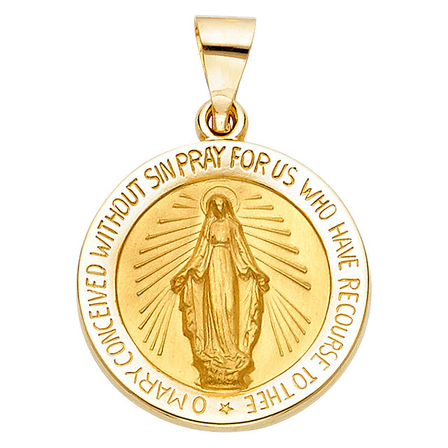 14K Yellow Gold Milagrosa Pendant