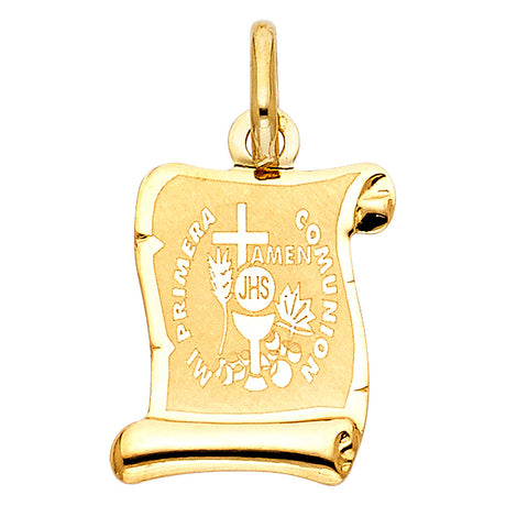 14K Yellow Gold Communion Pendant