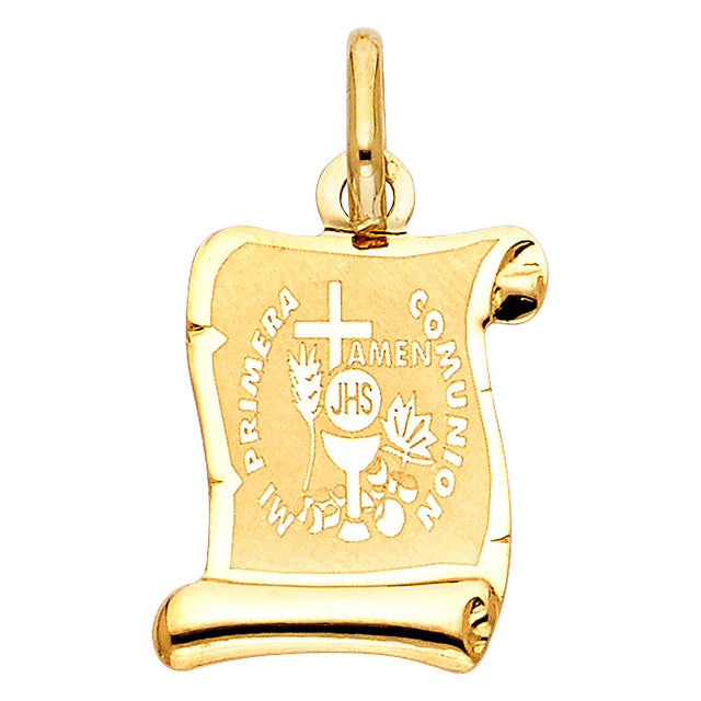 14K Yellow Gold Communion Pendant