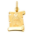 14K Yellow Gold Communion Pendant