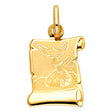 14K Yellow Gold Baptism Pendant
