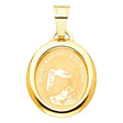 14K Yellow Gold Baptism Pendant