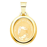 14K Yellow Gold Baptism Pendant