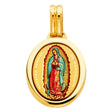 14K Yellow Gold Our Lady of Guadalupe Pen Pendant