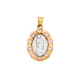 14K Two-Tone Gold Our Lady of Guadalupe Pendant
