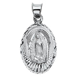 White Guadalupe Oval Small