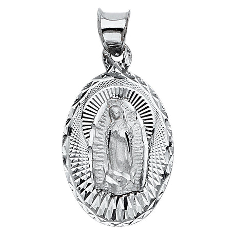 White Guadalupe Oval Small