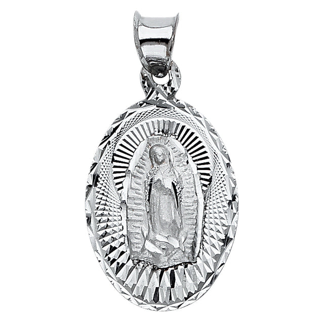 White Guadalupe Oval Small