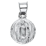 White Guadalupe Round Small
