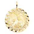 14K Yellow Gold Baptism Pendant