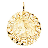 14K Yellow Gold Baptism Pendant