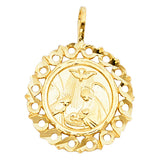 14K Yellow Gold Baptism Pendant