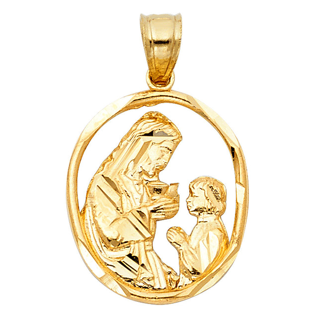 14K Yellow Gold Communion Pendant