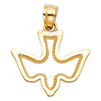 14K Yellow Gold Espíritu Santo Dove Pendant