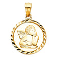 14K Yellow Gold Angel Pendant