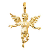 14K Yellow Gold Angel Pendant