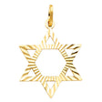 14K Yellow Gold Star of David Pendant