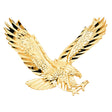 14K Yellow Gold Flying Eagle Pendant