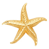 14K Yellow Gold Starfish Pendant