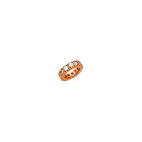 14K Gold Wide Rondelle Bead Pendant