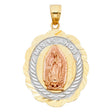 14K Tricolor Gold 15 Years Pendant