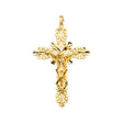 14K Yellow Gold Crucifix Cross Pendant