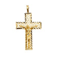 14K Yellow Gold Crucifix Cross Pendant