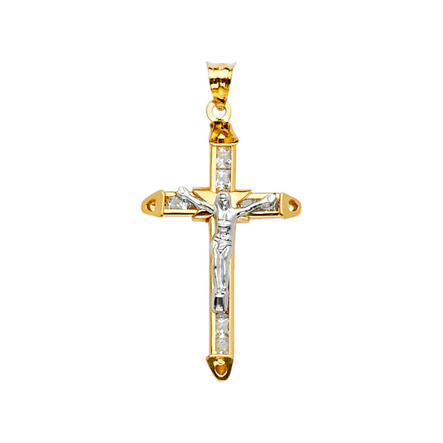 Channel-Set Crucifix Large